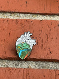 Nature's Heart - Anatomical Landscape Enamel Pin