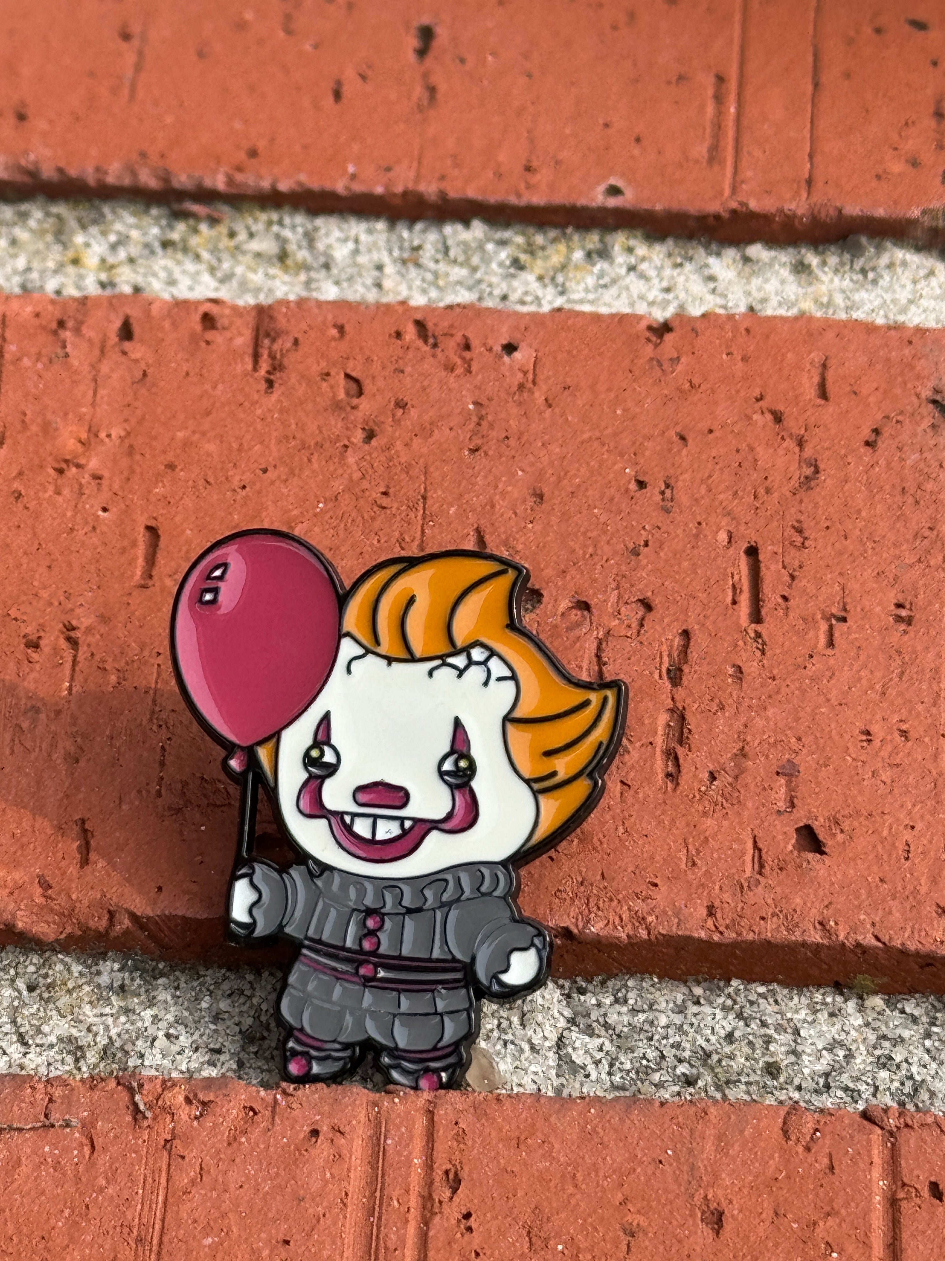 Pennywise the Clown with Balloon Enamel Pin
