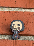 Billy the Puppet on Tricycle Enamel Pin