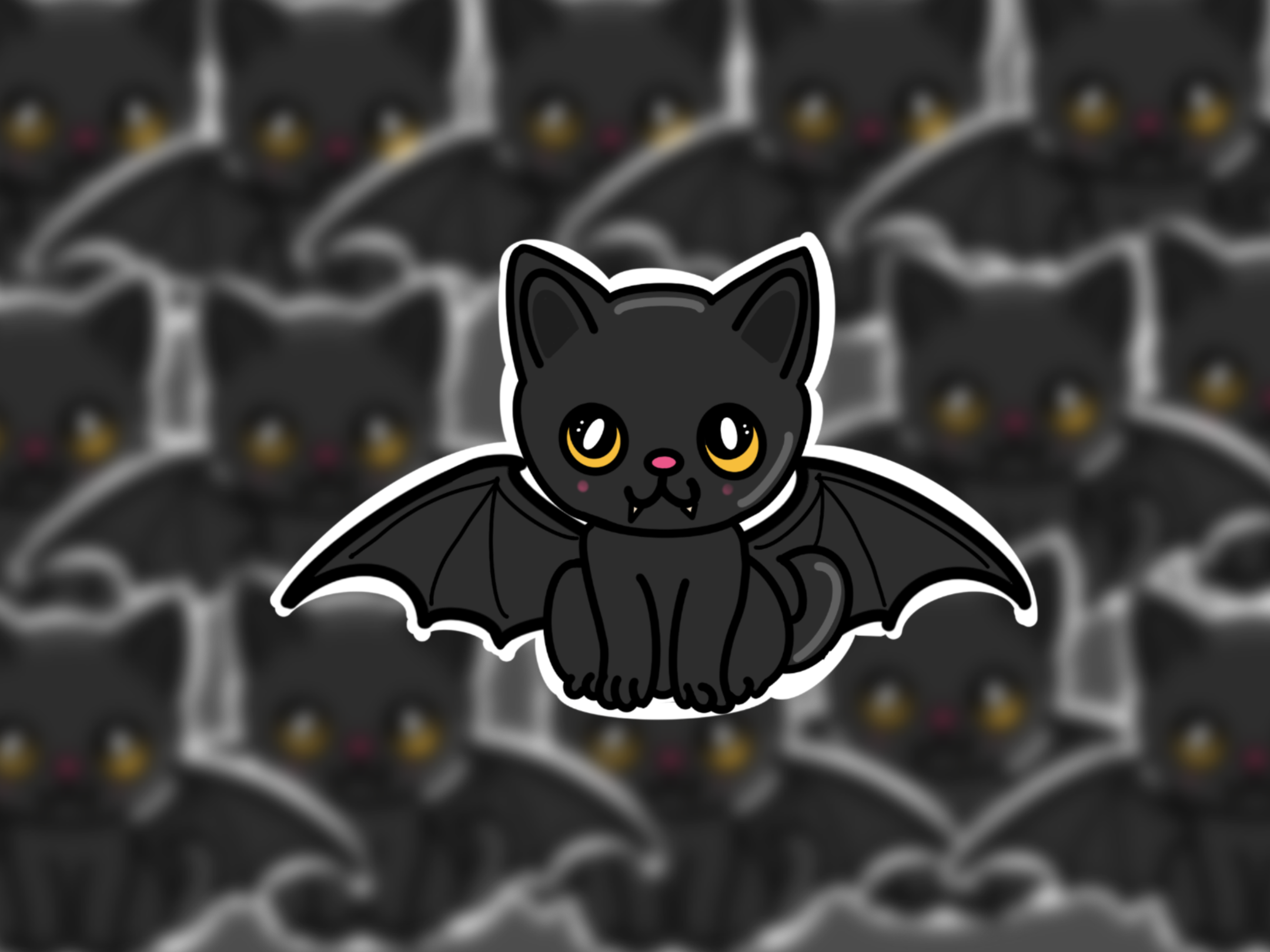 BatCat Meowgic Sticker