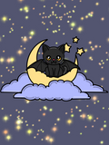 Midnight Meowgic Sticker Book